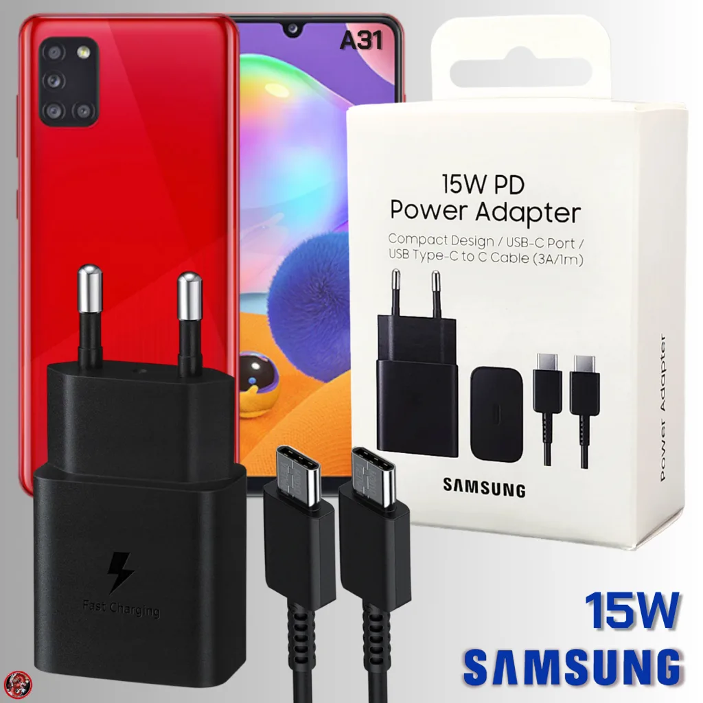 ที่ชาร์จ อะแดปเตอร์ 15W Samsung USB-C Type-C ซัมซุง A31 ตรงรุ่น หัวและสาย Adaptive Fast Charging การชาร์จด่วนแบบพิเศษ