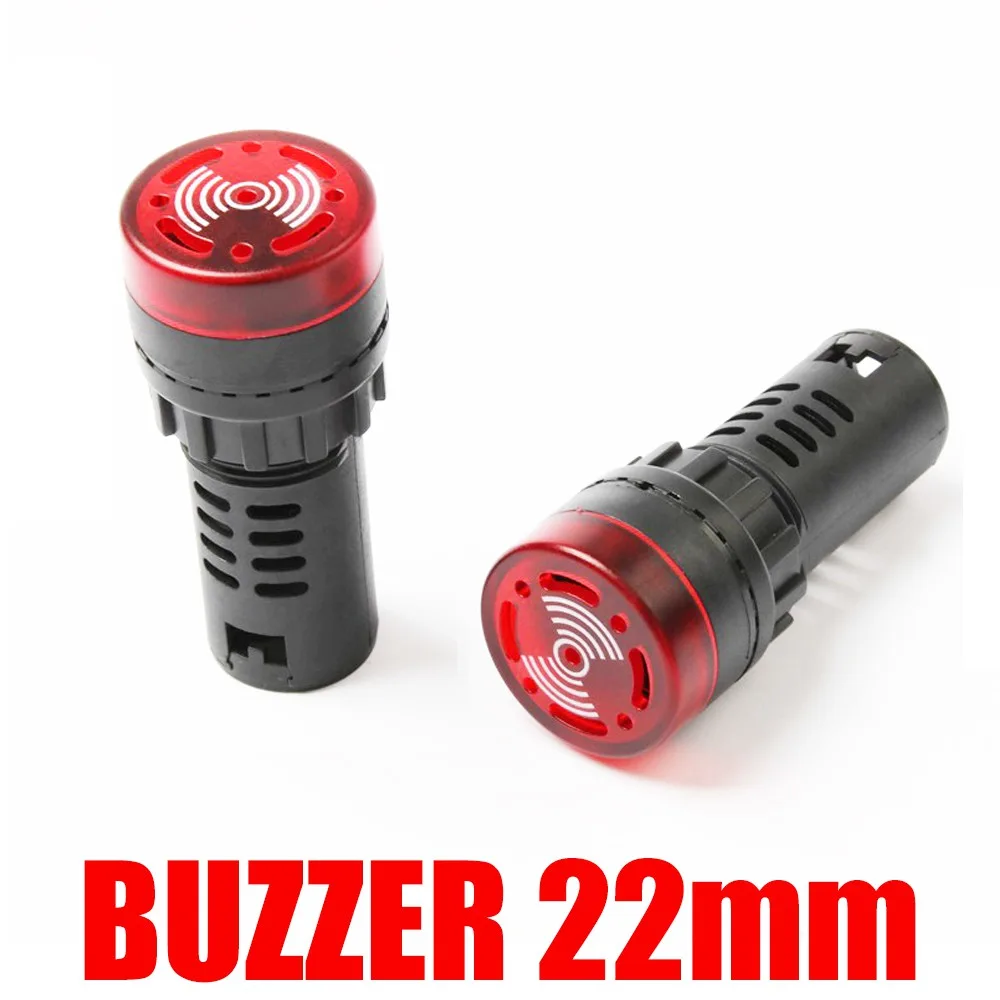 Buzzer Beep Alarm  22mm ไฟเฟลช LED 1 ชิ้น