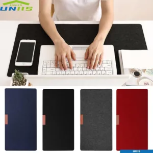 Uniis แผ่นรองเมาส์ คีย์บอร์ด ผ้าวูล แบบนิ่ม ขนาดใหญ่ สไตล์โมเดิร์น สําหรับคอมพิวเตอร์