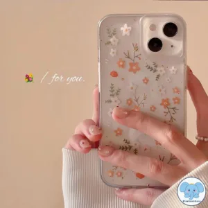 หวานดอกไม้เล็ก ๆ เคส Samsung A06 A12 A05s A55 A13 A20 A03 A03s A50 A02s A20s A51 A52s A33 A32 A52 A30 A21sกุหลาบโรแมนติก