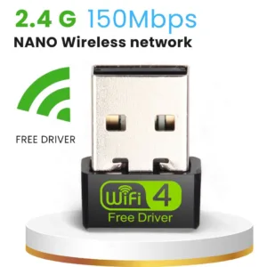 ตัวรับสัญญาณ Wifi (ฟรีไดร์เวอร์) / Mini USB Wifi 2.4G  150Mbps ส่งตรงจากไทย สินค้าจัดส่งทุกวัน
