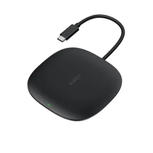 AUKEY CB-C70 5-in-1 Wireless Charging USB C Hub with 2 USB 3.0 Ports