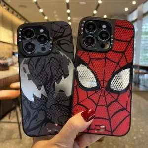 ❤️จัดส่งทันที❤️เคสไอโฟน11/12/13/14/15 Pro max Spiderman&Venom Mirror Case For iPhone 11