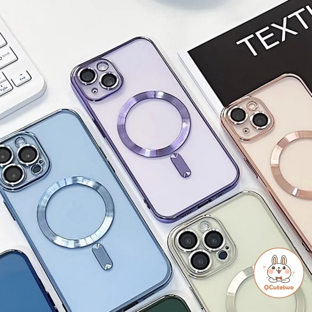 เคสโทรศัพท์แม่เหล็กชาร์จไร้สายคุณภาพสูงสําหรับ ไอโฟน 11 15 14 13 12 มือโปร สูงสุด โปร่งใสป้องกันการหล่นโทรศัพท์อ่อนฝาหลัง
