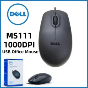 เมาส์ออปติคอล แบบมีสาย DELL MS111 1000dpi 3 ปุ่มกด (24 จัดส่ง/COD) สําหรับเดสก์ท็อป ล้อเลื่อน เมาส์สํานักงาน