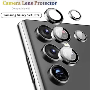 ฟิล์มกระจกนิรภัยกันรอยเลนส์กล้อง HD ELVEV ความโปร่งใสสูง กันน้ํา สําหรับ Samsung Galaxy S23 Ultra