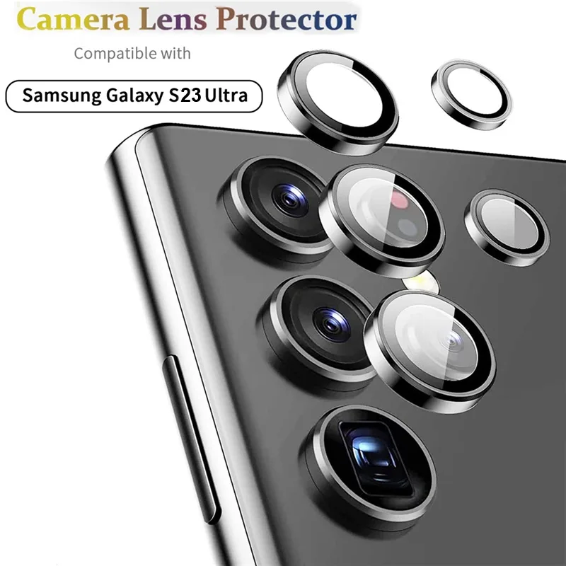ฟิล์มกระจกนิรภัยกันรอยเลนส์กล้อง HD ELVEV ความโปร่งใสสูง กันน้ํา สําหรับ Samsung Galaxy S23 Ultra