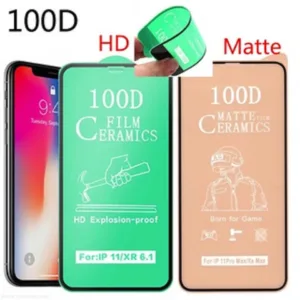 100D Ceramic HD/Matte Tempered Glass Screen Protector for IPhone 15 6 7 8 7P 8P X XR XSMax 11 Pro Max 12 12 PRO 13 14