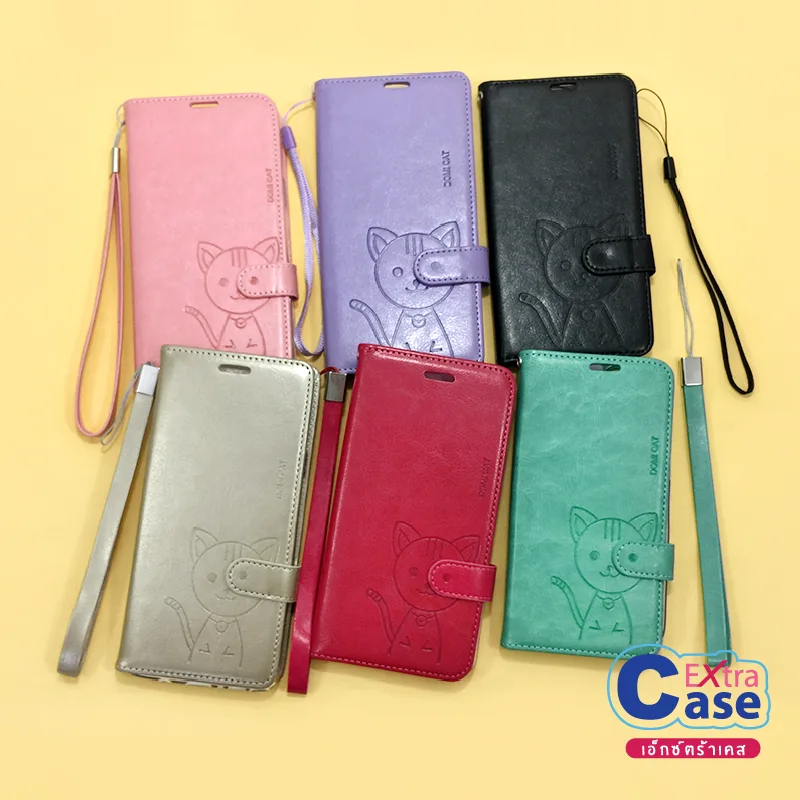 เคสไอโฟน i11 i11Pro i11PM i12/12Pro i12PM i13  เคสหนังเปิด-ปิด โดมิแคท มีฝาปิดหน้าจอกันรอยและกันกระแทกได้อย่างดี