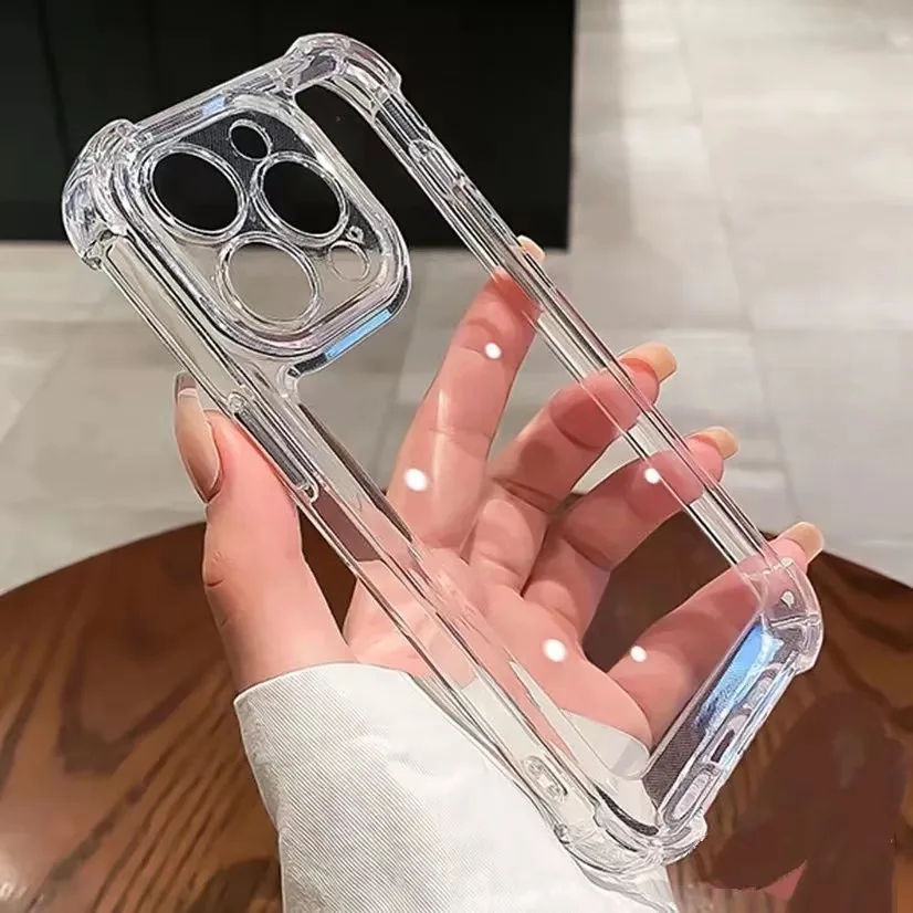 เคสใส ใช้สำหรับ iPhone 16 15 pro plus max 15Ultra / ใช้สำหรับ iPhone 14 14pro 14plus 14max 14promax เคสกันกระแทก 018