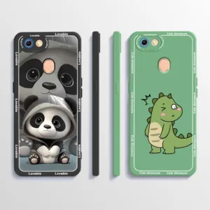 เคส oppo f5 f7 f9 เคสโทรศัพท์ แพนด้า น่ารัก ซิลิโคนนิ่ม ของเหลว ป้องกันกล้อง เรียบ ฝาครอบกันชนป้องกัน