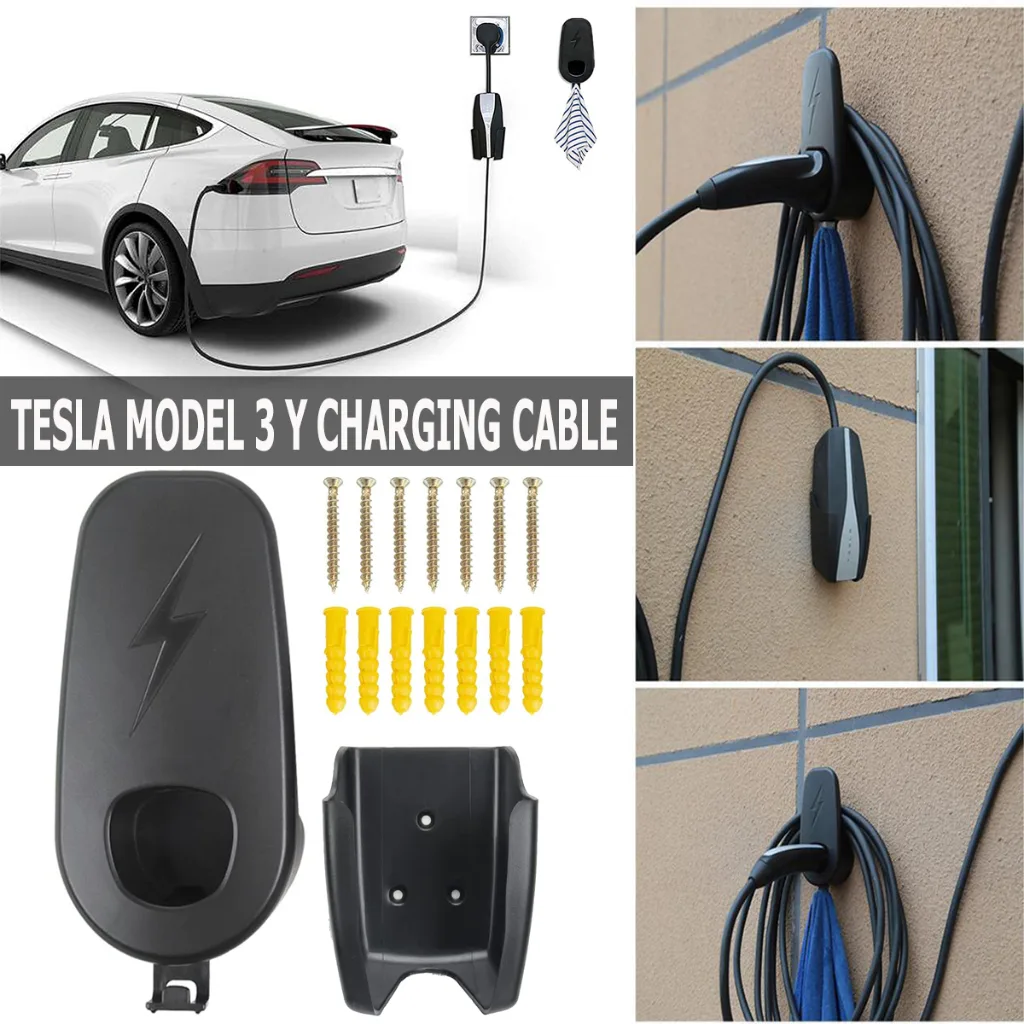 ตัวยึดสายชาร์จ แบบติดผนัง สําหรับ Tesla Model 3 Model Y