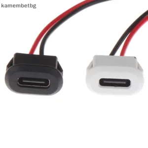 Kamembetbg ซ็อกเก็ตเชื่อมต่อ USB-C TypeC 2Pin กันน้ํา พร้อมสายเชื่อม TH