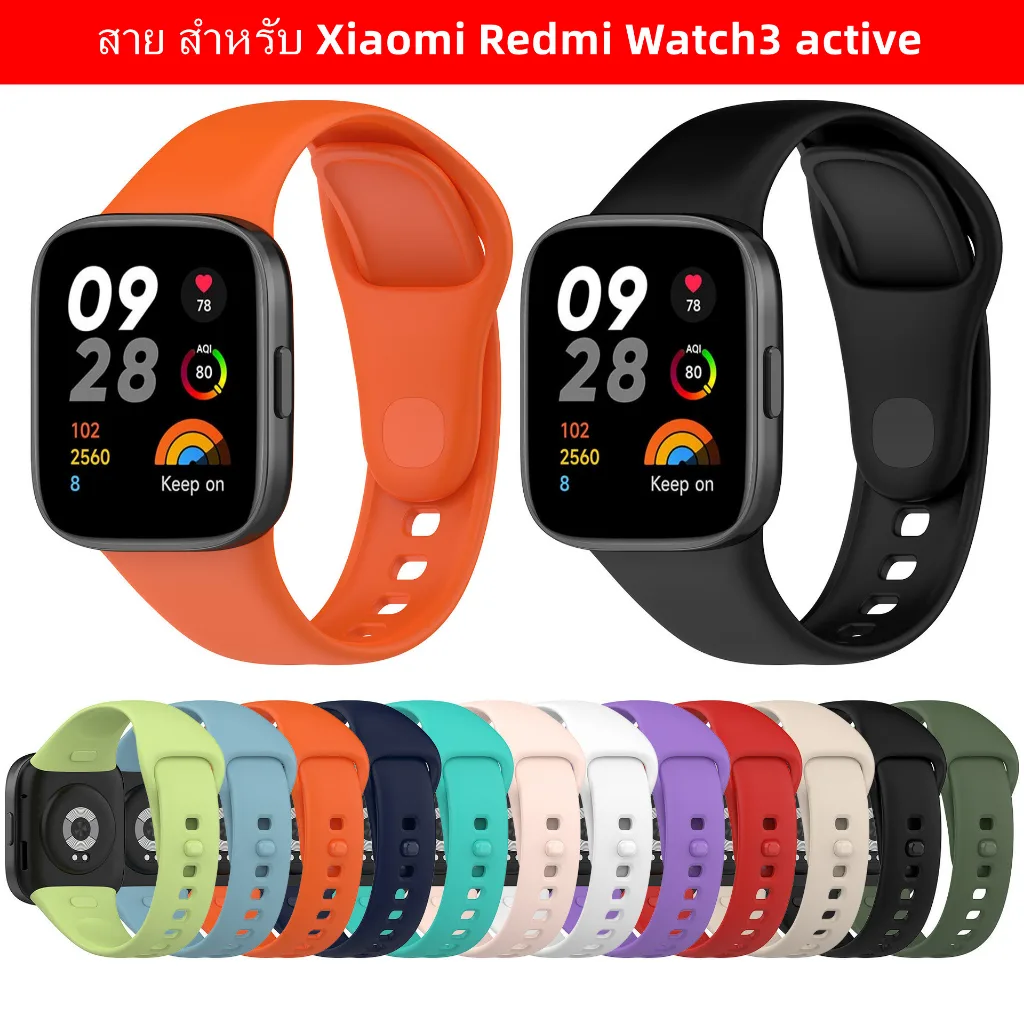 สาย สําหรับ Xiaomi Redmi Watch 3activeนาฬิกา สาย สำรอง สายซิลิโคนN/ke mi watch 3 activeสายสําหรับ Redmi watch 3lite