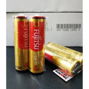 Fujitsu Alkaline AA LR6 ถ่านอัลคาไลน์  Long life Battery AA LR6F ฟูจิตสึ รุ่นสีทอง -แท้ ประกันศูนย์ไทย