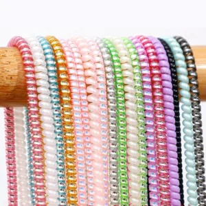 【พร้อมส่ง】ตัวถนอมสายชาร์จ สายหูฟัง แบบเกลียว ไล่โทนสี ขนาด 1.6 ม. 55 นิ้ว 1 ชิ้น