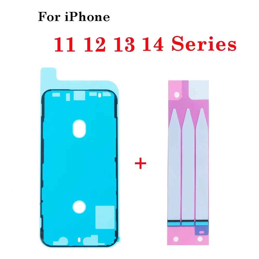 สติกเกอร์เทปซีล กันน้ํา มีกาวในตัว และสติกเกอร์แบตเตอรี่ สําหรับ iPhone 11 12 13 14 Plus Pro Max MINI LCD 1 ชุด