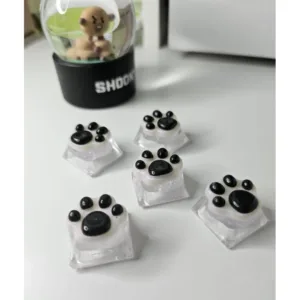 [ACL] ปุ่มคีย์บอร์ดอุ้งเท้าน้องแมว Cat Paws พื้นขาว