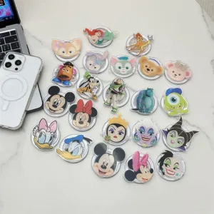 เคสโทรศัพท์มือถือ ลายการ์ตูนมิกกี้เมาส์ กันกระแทก พร้อมตัวยึดแม่เหล็ก สําหรับ iphone