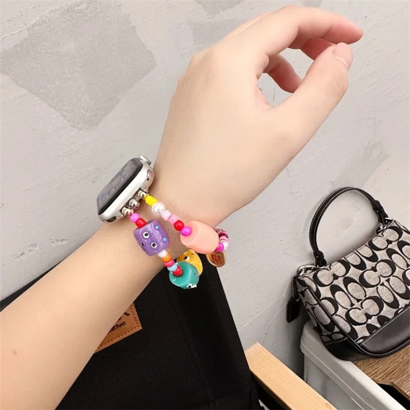 สายนาฬิกาข้อมือเรซิ่น ลายการ์ตูนมอนสเตอร์ แบบเปลี่ยน สําหรับ Xiaomi Mi Band 7 Pro Miband 7 Pro