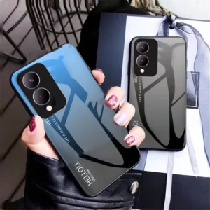 เคสกระจก เคสไล่สี ใช้สำหรับ Vivo Y28 Y17S 4G เคสกระจกสองสี วีโว่ วาย17S Y28