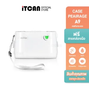 iTCAN เคสPeripage A9 A9Max A9SMax เคสใสกันกระแทก กันรอย เคสเครื่องปริ้นพกพา พร้อมสายคล้องมือ