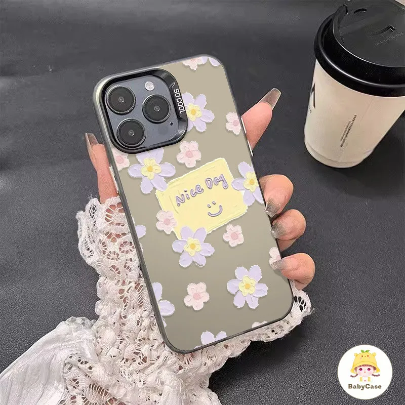 โรแมนติกหวานสดดอกไม้เล็ก ๆ เคสiPhone 7Plus 15 11 13 16 12 14 Pro Max 8Plus XR 7 16 8 15 14 Plus X XS Max SE 2020