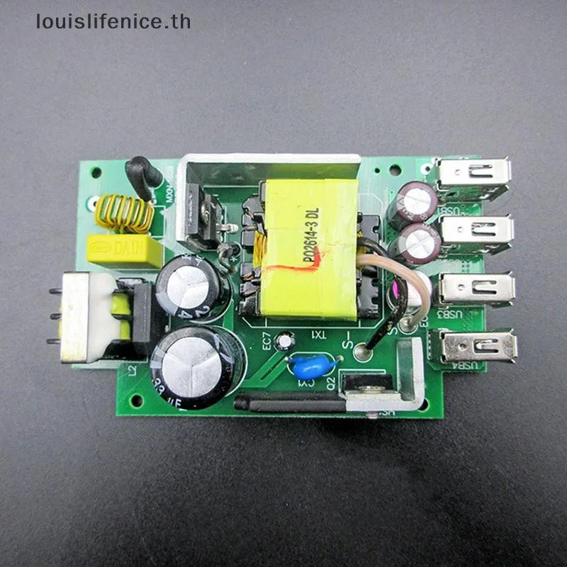 Lnth 5V6A 4 พอร์ต USB ซ็อกเก็ตเอาต์พุตโทรศัพท์มือถือชาร์จบอร์ดอะแดปเตอร์โมดูลร้อน