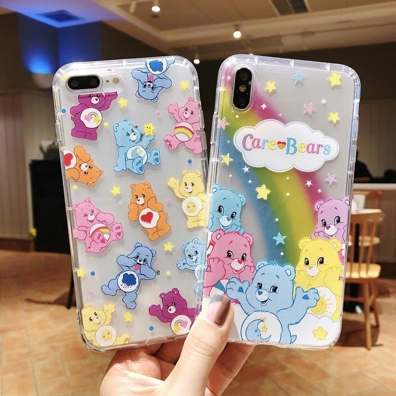 -พร้อมส่งในไทย-เคสซิลิโคน สกรีนลายการ์ตูนแคแบร์ TPU นิ่ม ใช้สำหรับIPทุกรุ่น #309