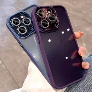เคสโทรศัพท์มือถือแบบใส กันกระแทก แต่งกลิตเตอร์เพชร หรูหรา สําหรับ iPhone 14 13 12 11 Pro Max Plus