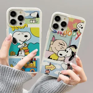 สำหรับ iPhone 11 13 For เคสไอโฟน14 15 12 Pro Max X XS XR 6 7 8 14 15 Plus 12 13 MINI การ์ตูน น่ารัก ตลก สนูปปี้ รุ่น เคส