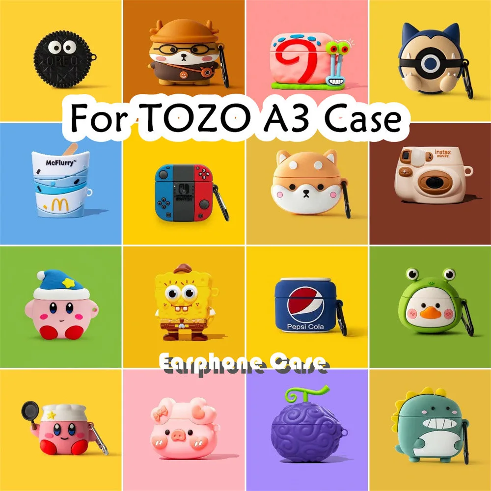 【Case Home】นําไปใช้กับ TOZO A3 เคส Case เคสหูฟัง การ์ตูนนวัตกรรม ซิลิโคนนุ่ม เคส เคสหูฟัง