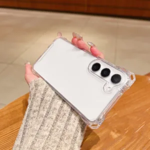 SAMSUNG Pc + TPU เคสโทรศัพท์กันกระแทกสําหรับSamsung Galaxy S24 FE S23 S22 Ultra S24 Plus S20 S21 S23 FE A55 A35 A15 A54 A53 A33 A23 A13 A14 ถุงลมนิรภัยมุมAnti-knock Cover
