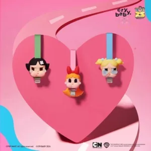 (เก็บโค้ดในVideo/Live) สายชาร์จ Crybaby X Powerpuff Girl Series ลุ้นซีเครต กล่องสุ่ม ของแท้ Popmart