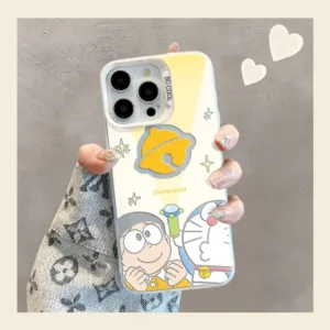 Beam DORAEMON 04 image เคส for iPhone 15 14 13 12 11 Pro Plus MAX x XR XS MAX border Print All-Inclusive fullcover shockproof Case