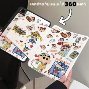 เคสไอแพด air6 Air4Air5 Pro 11 case ipad gen 9 ที่ใส่ปากกาแบบชาร์จไฟได้ เคสไอแพด gen10 ลายการ์ตูน 360°rotation/sleep/wake