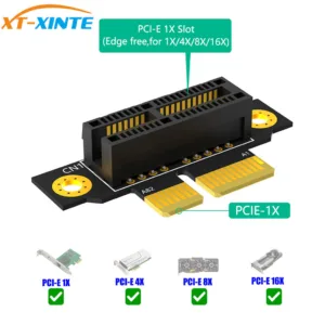 Xt-xinte PCI-e 1X 4X 8X 3.0 90 องศาย ้ อนกลับชายหญิง Riser CPU Extension Card Adapter สําหรับ 1U 2U Server