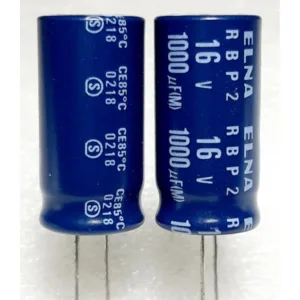 Elna RBP2 1000uf 16v capacitor ตัวเก็บประจุ คาปาซิเตอร์ ไม่มีขั้ว nonpolar bipolar bp