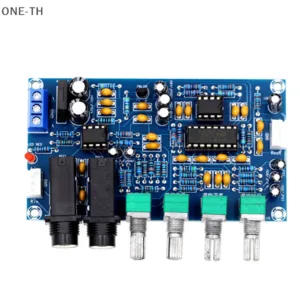 One-th บอร์ดขยายเสียงไมโครโฟนดิจิทัล PT2399 Dual AC12V สําหรับคาราโอเกะ