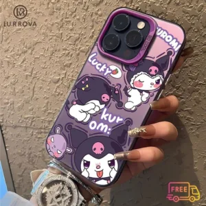 กรณี OPPO Reno 13F 5G Reno12 F 5G Reno 12 Reno11 F Reno 11 Pro 5G Reno 10 Pro 5G Reno 8T Reno 8Z Reno 7Z Reno 8 ขั้นสูงหรูหราการ์ตูน Kuromi กันกระแทก