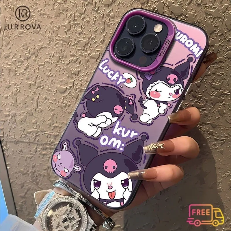 กรณี OPPO Reno 13F 5G Reno12 F 5G Reno 12 Reno11 F Reno 11 Pro 5G Reno 10 Pro 5G Reno 8T Reno 8Z Reno 7Z Reno 8 ขั้นสูงหรูหราการ์ตูน Kuromi กันกระแทก
