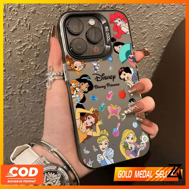 เคสสำหรับ OPPO A3X A18 A17 A79 A3 PRO A80 A38 A57 A60 A77S A58 A78 A98 A54 A76 A96 A16 A15 A9 2020 A5 2020 A7 A5S A12 A93 A94 A17K เคสโทรศัพท์ TPU กันกระแทกเจ้าหญิงดิสนีย์แฟชั่น