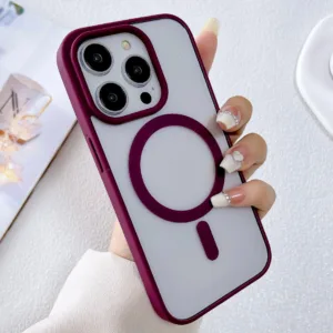 เหมาะสําหรับ iPhone Magnetic Transparent Acrylic Hard Case