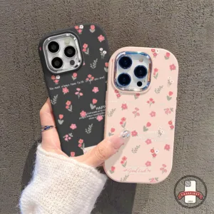 แฟชั่นดอกทิวลิปเล็ก ๆ สดชื่นดอกทิวลิปนุ่ม เคส IPhone 7Plus 13 11 16 15 12 14 Pro Max XR X XS Max 15 16 14 7 8 Plus SE