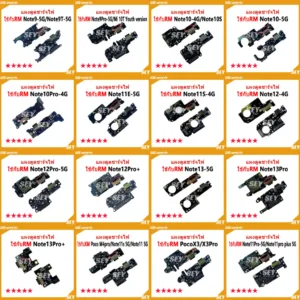 USB แพรชาร์จ ชุดชาร์จ แพรตูด ใช้กับRedmi note9 9T 9PRO 9S 10 10PRO m4pro 11s 11PRO 12PRO X4Pro แผงตูดชาร์จไฟ แพรตูดชาร์จ