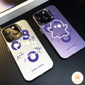 เคสโทรศัพท์โลหะ Ghost Imp เท่ๆ ไอโฟน11 For iPhone12 13 14 15 16 Pro MAX X XS XR 7 8Plusเคสโทรศัพท์