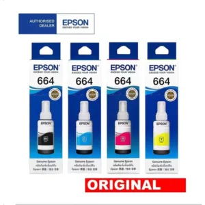 หมึกเติมของแท้ Epson รุ่น 664 T664 L100 L120 L210 L220 L360 L365 L565 L1300（สามารถออกใบเสร็จได้）