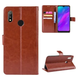 เคสโทรศัพท์หนัง ฝาพับ พร้อมช่องใส่บัตร สําหรับ OPPO Realme 3 C2 2 Pro A5S A1K