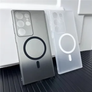 Hoce Matte Translucent Magnetic Case สําหรับ Samsung Galaxy S25 Ultra S22 S23 S24 Ultra S25 Plus ไร้สายชาร์จ Hard Cover