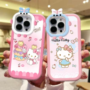 เคสโทรศัพท์มือถือ ซิลิโคนนุ่ม ลายการ์ตูนคิตตี้เค้กน่ารัก สําหรับ Realme Note 50 C51 C53 C55 10 C30 C31 C33 C35 C21Y C25Y RealmeC11 C25 C17 C15 C12 C3 C2 7i 5 5i 6i 9i HOSTR